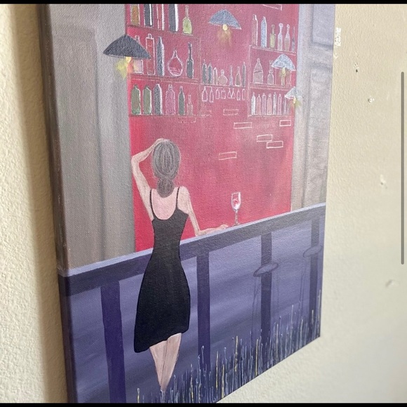 Woman in a bar painting - Picture 3 of 4